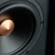 Close-up of high-fidelity audio speaker drivers for eWEAT HiFi music player, showcasing premium sound quality - eweat.com
