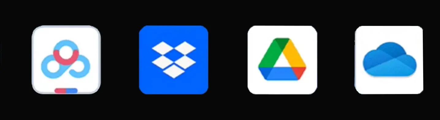 pro20 Image showing cloud storage service support (Baidu Netdisk, Dropbox, Google Drive, OneDrive) for eWEAT HiFi Music Streamer - eweat.com