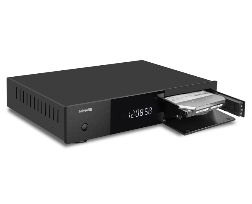 MYMEI 8K Blu - ray player with hard drive slot, available at eweat.com for high - definition video playback