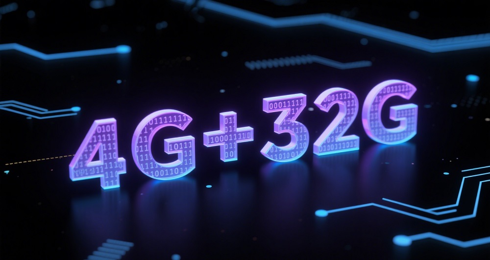 4G + 32G memory capacity display for eweat.com's 4K Smart TV Box, enhancing streaming performance