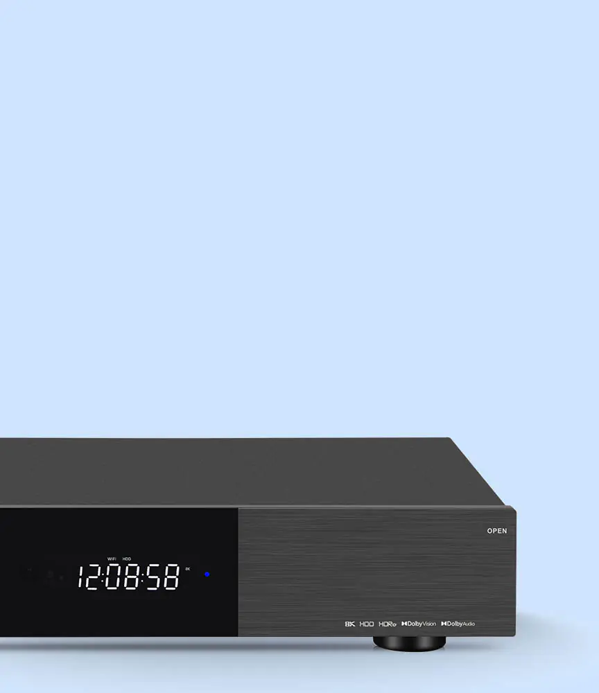 eweat-8k-media-player-home1 8K Ultra HD HDD Media Player with Digital Display, HDR Support, and Brushed Aluminum Body - eweat.com