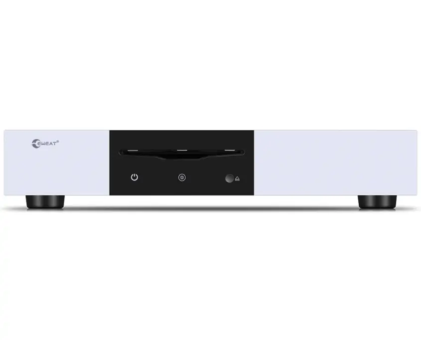 The brand name "EWEAT" is shown on the Digital CD player D2 in the picture.