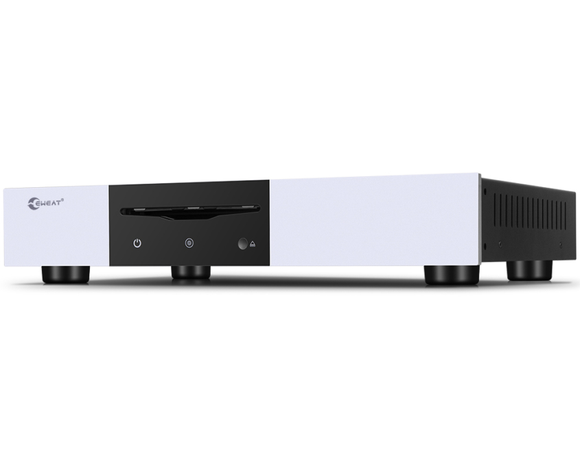 Digital CD Turntable of EWEAT brand with silver color