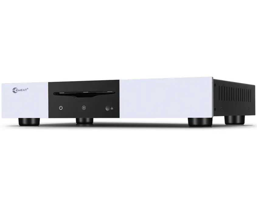 Digital CD Turntable of EWEAT brand with silver color