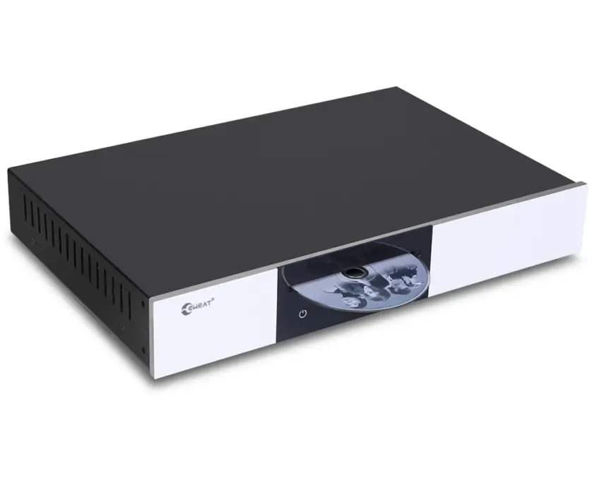 The brand name "EWEAT" is shown on the Digital CD Turntable D2 in the picture.