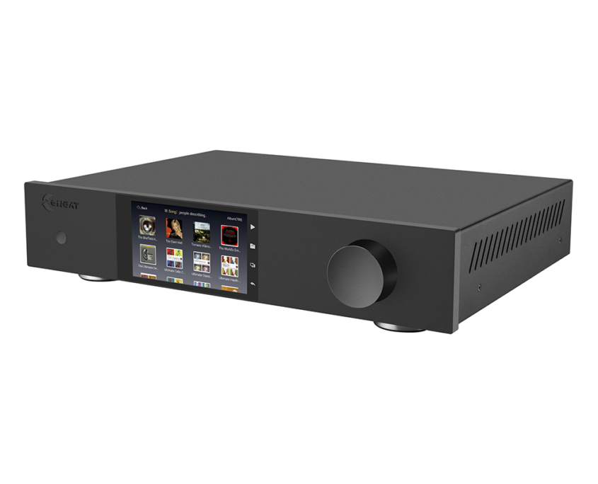 EWEAT DMP50 digital music player with touchscreen interface, showcasing premium sound and video technology for eweat.com