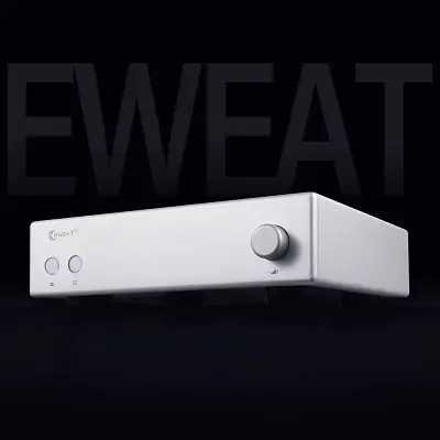 The picture shows a bluetooth decoder audio DAC from the brand "EWEAT".EWEAT-bluetooth-decoder-audio-DAC-b1