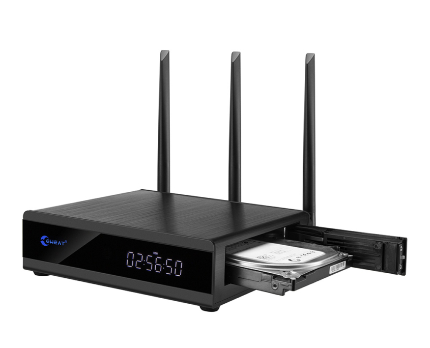EWEAT r9plus pro hdd media player with display, antanna and hard disk on eweat.com