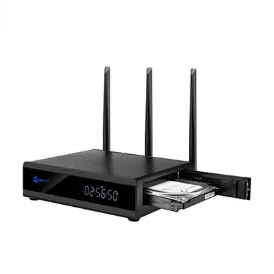 EWEAT R10max bul-ray media player with display and hard disk, showcasing premium video technology for eweat.com