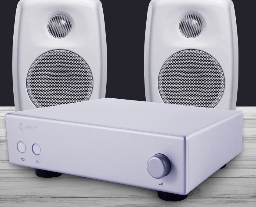 The brand name "EWEAT" is shown on the bluetooth DAC device in the picture.