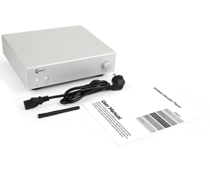 The brand name "EWEAT" is shown on the bluetooth DAC device in the picture.